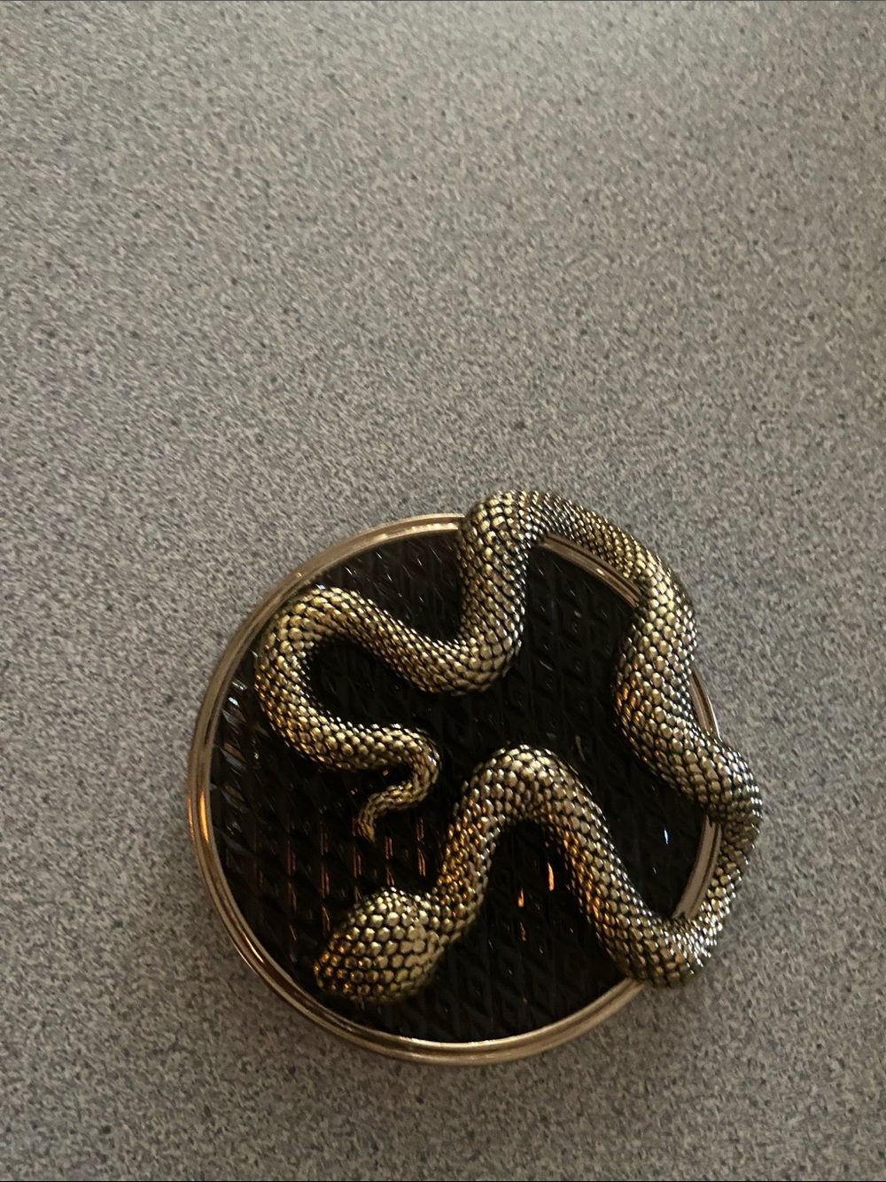 Gold Snake Terrarium Piece candle topper